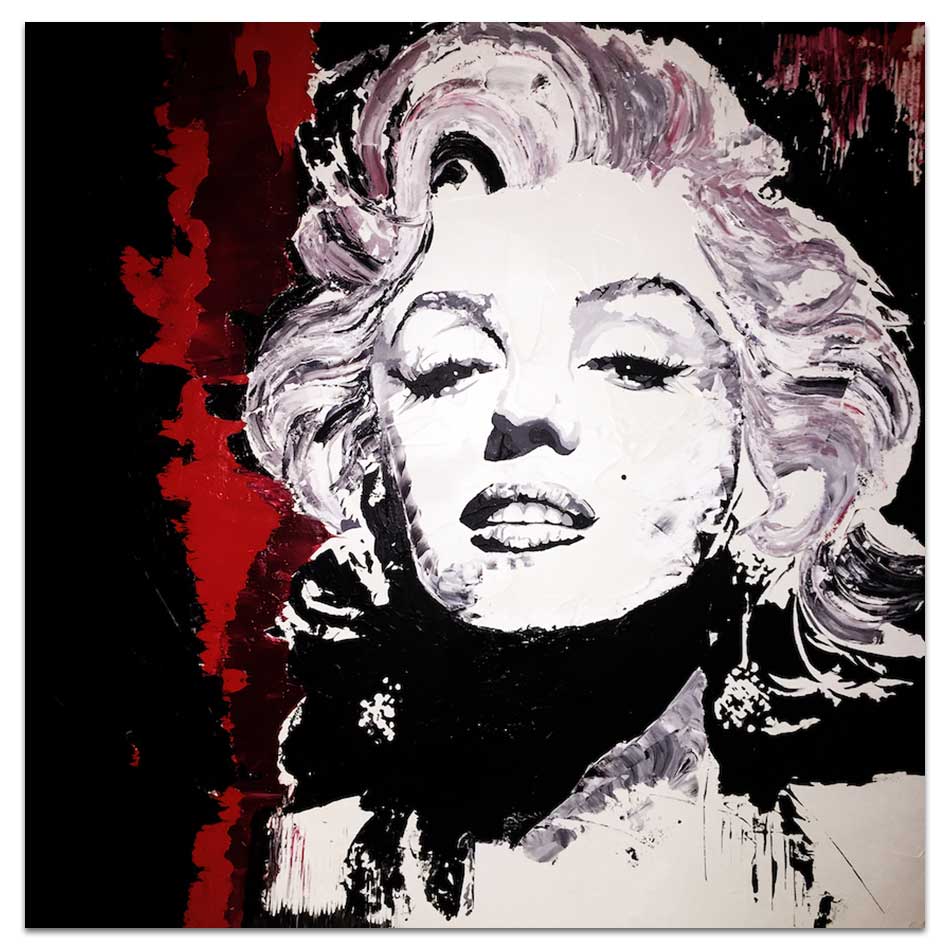 Maryline Monroe peinture Valérie Durand